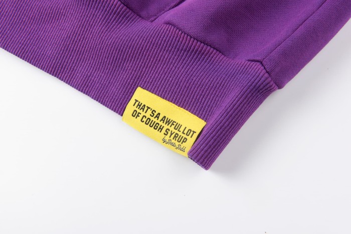 Cracked Letter Print Washed Version Hoodie & Pants Set 2 colors 28688378