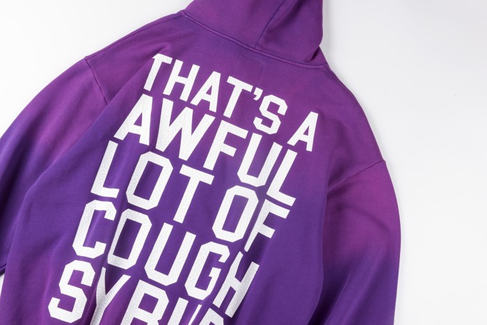 Cracked Letter Print Washed Version Hoodie & Pants Set 2 colors 28688378