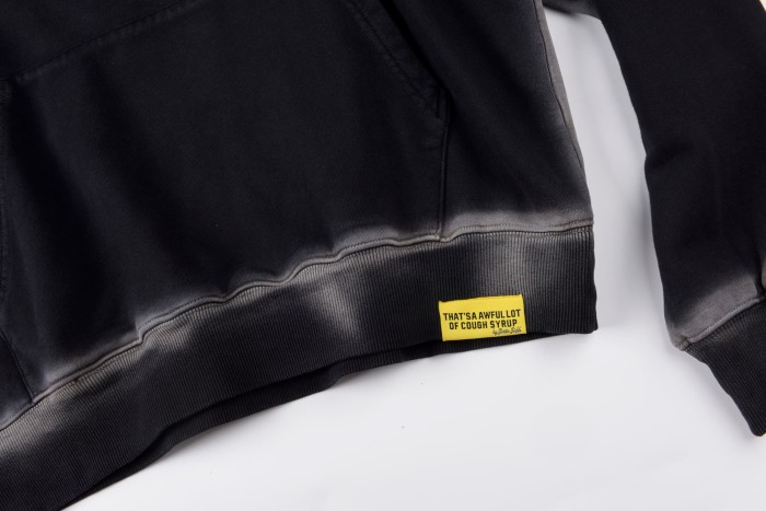 Letter Print Washed Version Hoodie & Pants Set 28688392