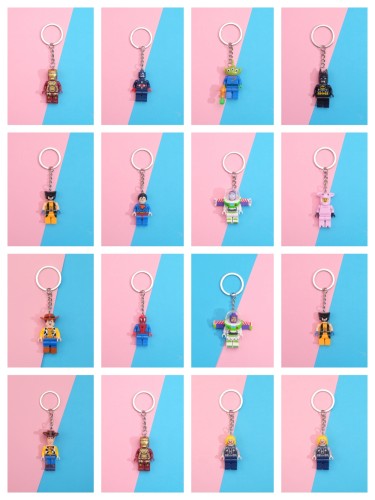 Captain America Bass Unicorn Building Block Keychain 19 colors 28689477