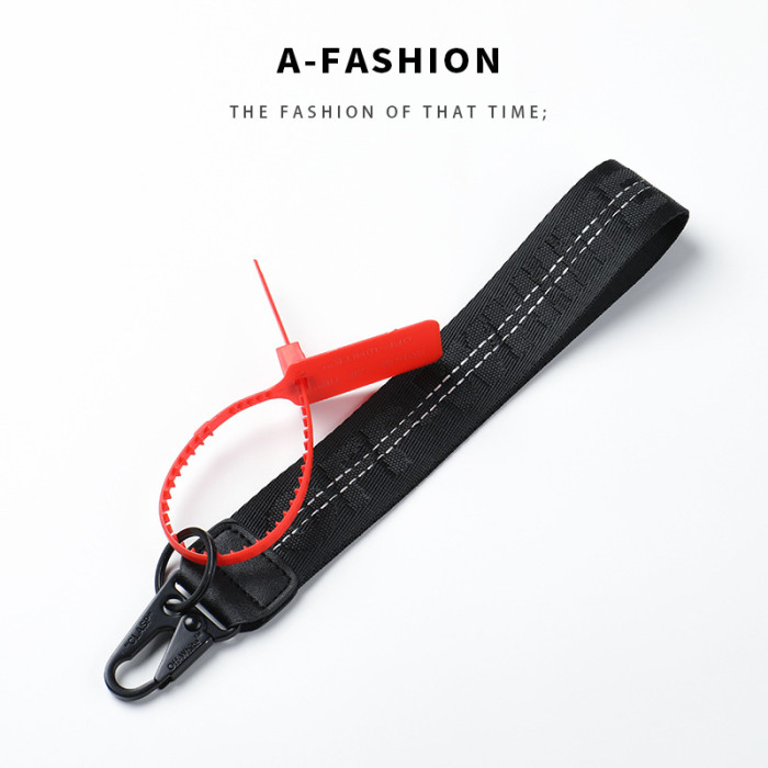 Embroidered Canvas Logo Pendant Keychain 15 colors 28689511