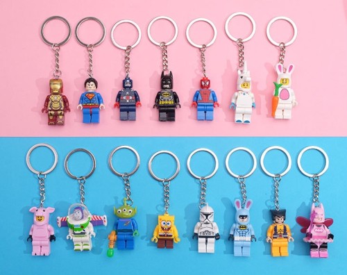 Captain America Bass Unicorn Building Block Keychain 19 colors 28689477