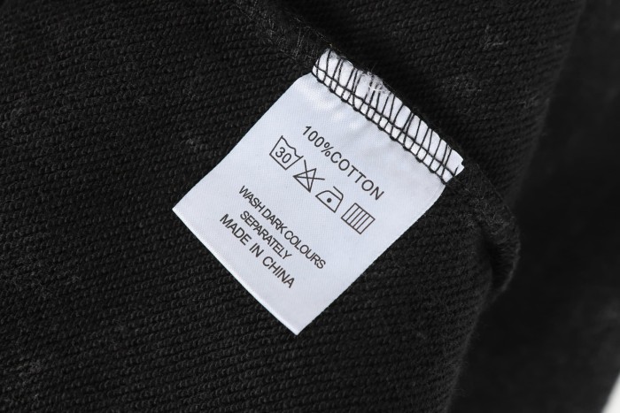 Skeleton Dollar Letter Print Washed Hoodie 2 colors 28690404