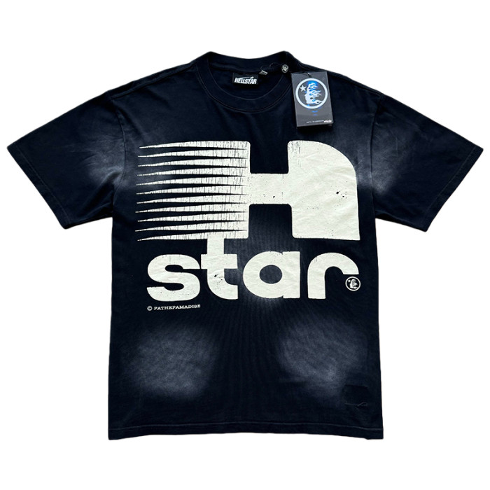Large H Letter Logo Print Washed Version Tee 28690399