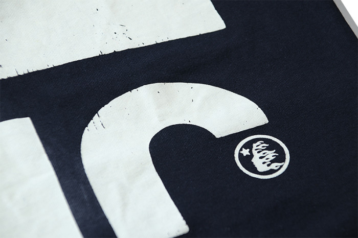 Large H Letter Logo Print Washed Version Tee 28690399