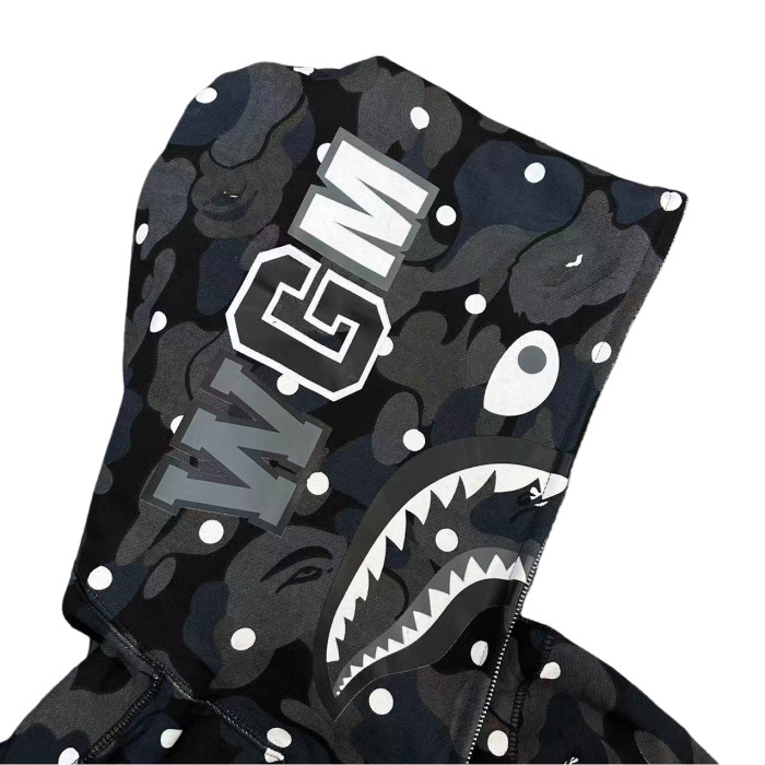  1:1 quality version Polka Dot Shark Zipper Hoodie 28690385