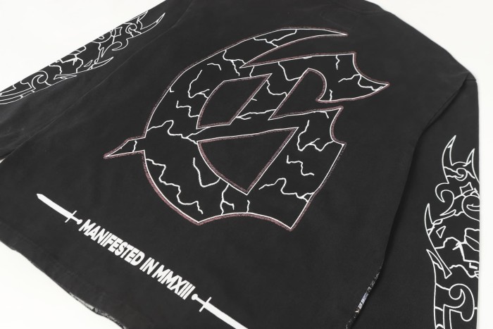 Skeleton City Cycling Print Long Sleeve T-Shirt 2 colors 28690405