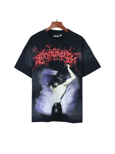 [Buy Two Get One Free]Character Print Washed Version Tee 28690396