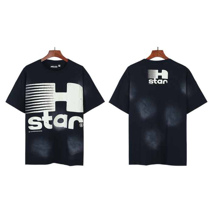 Large H Letter Logo Print Washed Version Tee 28690399