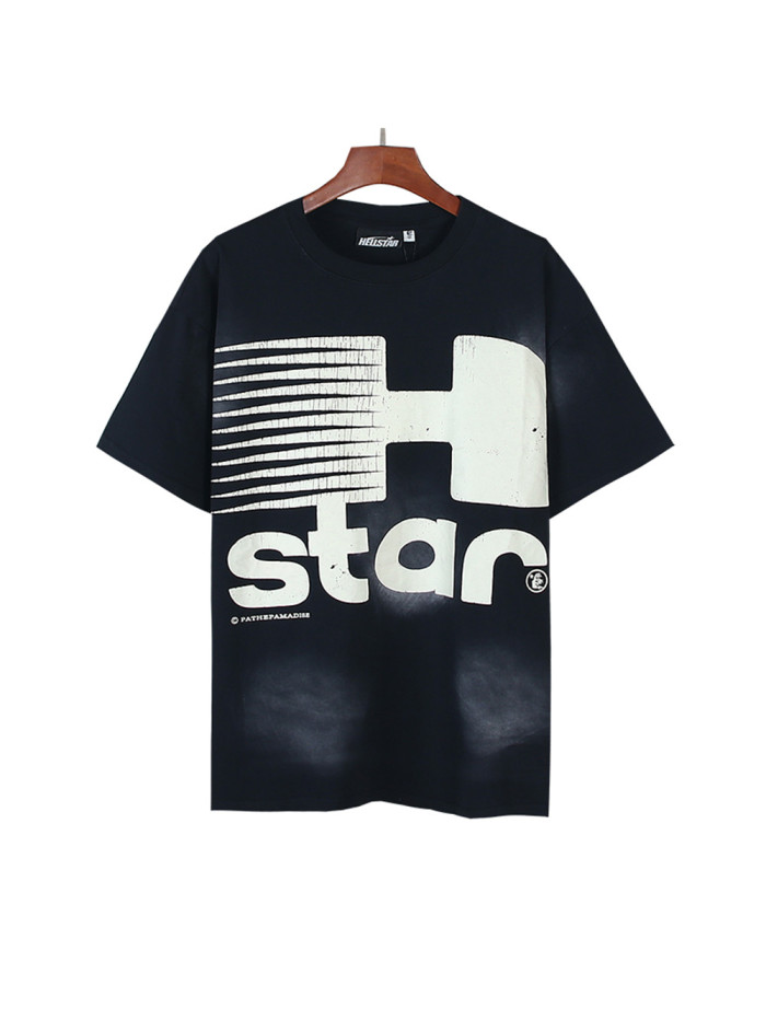 Large H Letter Logo Print Washed Version Tee 28690399
