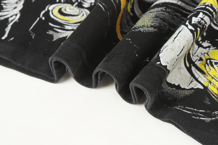 Skeleton Screen-Printed Clothing Washed Version Long Sleeve T-Shirt 2 colors 28691923