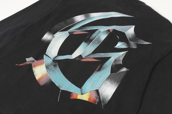 Skeleton Skate Print Washed Versiion Long Sleeve T-Shirt 2 colors 28691920