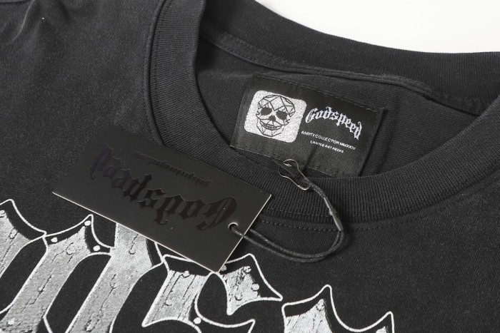 Skeleton Screen-Printed Clothing Washed Version Long Sleeve T-Shirt 2 colors 28691923