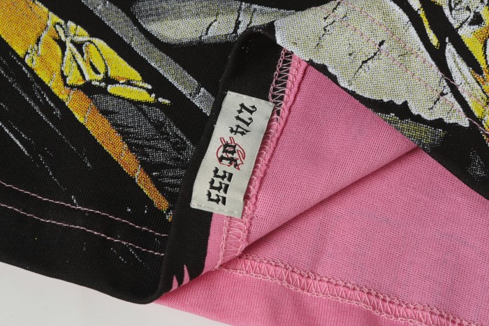 Skeleton Screen-Printed Clothing Washed Version Long Sleeve T-Shirt 2 colors 28691923