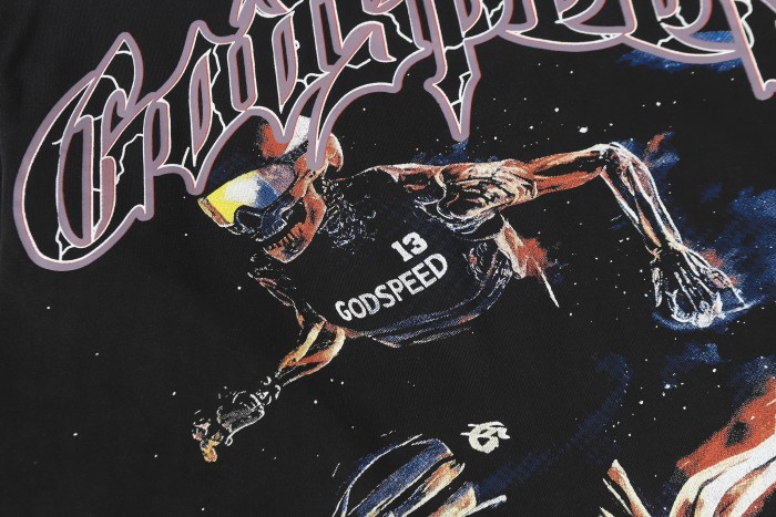 Skeleton Skate Print Washed Versiion Long Sleeve T-Shirt 2 colors 28691920