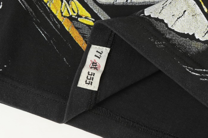 Skeleton Screen-Printed Clothing Washed Version Long Sleeve T-Shirt 2 colors 28691923