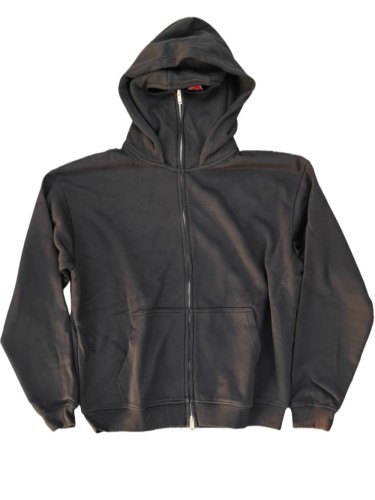 Heavyweight version in pure cotton fabric Hooded Zipper hoodie balaclava 28693314