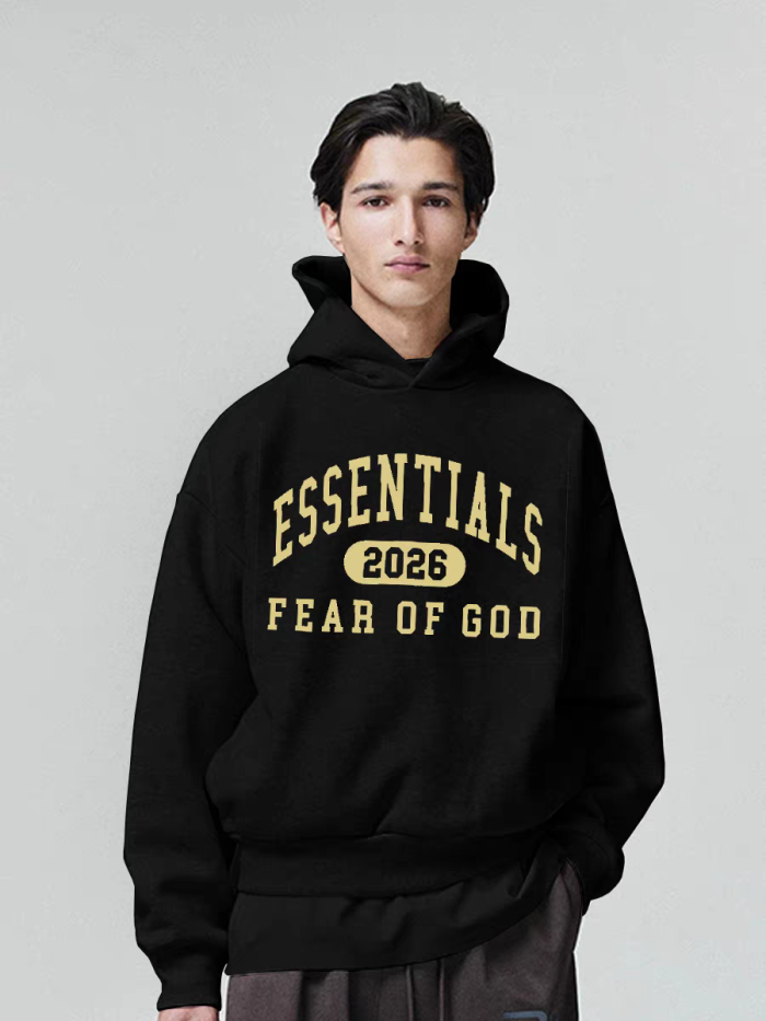 [Big & Tall for weights up to 220 lbs]1:1 quality version 2026 3D Silicone Letter Print Hoodie 28692793