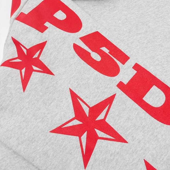 [Big & Tall for weights up to 220 lbs]1:1 quality version Red Letter Print Zipper Hoodie & Pants Set 28692870