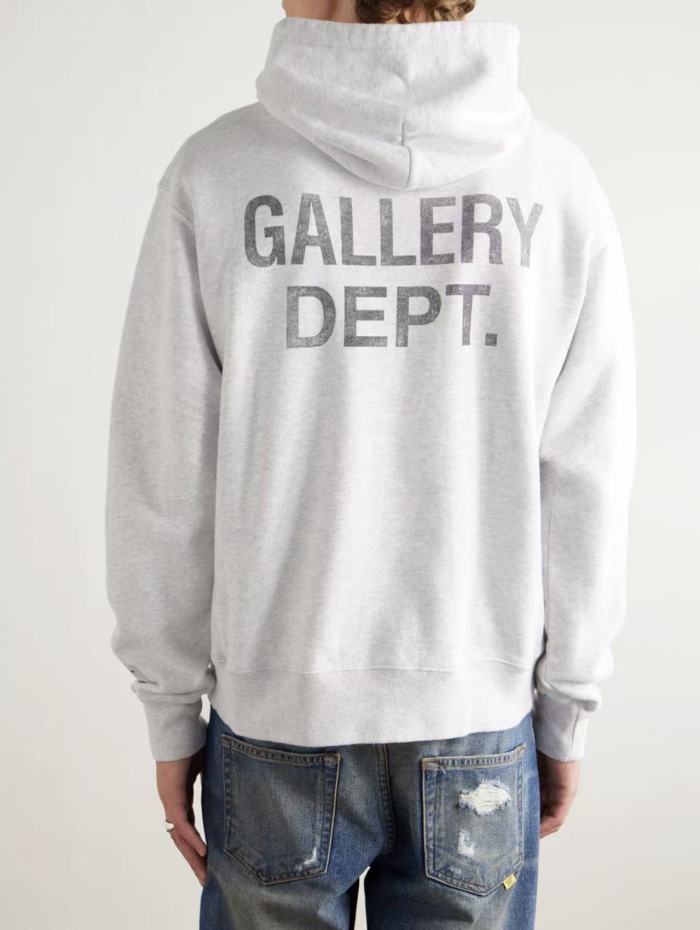 [Big & Tall for weights up to 260 lbs]1:1 quality version Black Letter Hand-Painted Bleached Gray Hoodie 28694091