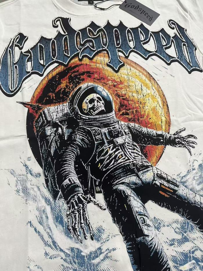 Astronaut Planet Print Washed Version Tee 3 colors 28694025