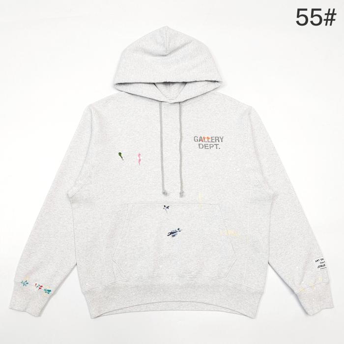 [Big & Tall for weights up to 260 lbs]1:1 quality version Black Letter Hand-Painted Bleached Gray Hoodie 28694091