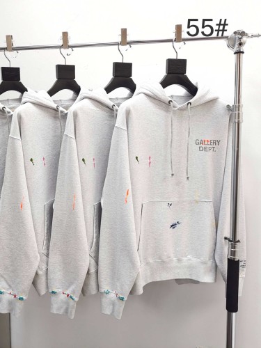 [Big & Tall for weights up to 260 lbs]1:1 quality version Black Letter Hand-Painted Bleached Gray Hoodie 28694091