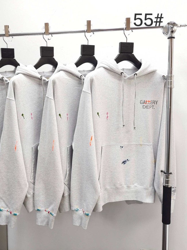 [Big & Tall for weights up to 260 lbs]1:1 quality version Black Letter Hand-Painted Bleached Gray Hoodie 28694091