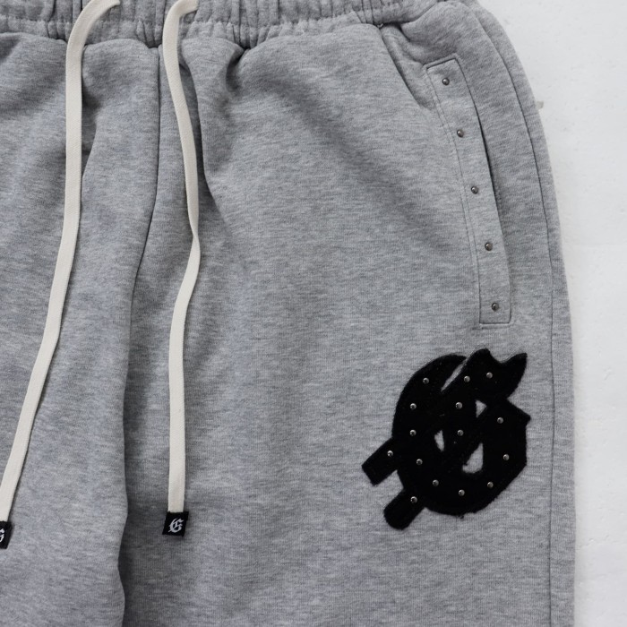 Beaded Embroidered Letter Hoodie & Pants Set 2 colors 28693925
