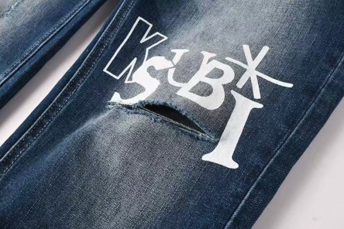 1:1 quality version Gradient-Washed Blue Jeans 28694042
