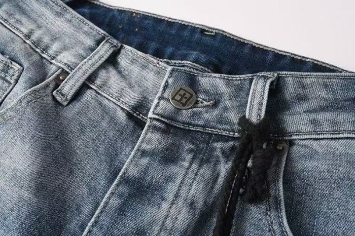 1:1 quality version Gradient-Washed Blue Jeans 28694042