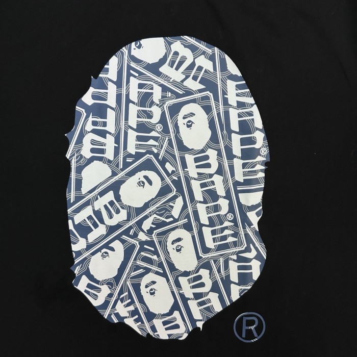 1:1 quality version Ape Man Patchwork Pattern Printed Tee 2 colors 28694971