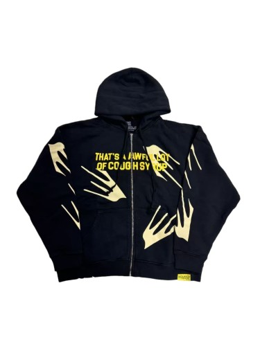 Golden Flying Bird Print Hoodie 28695008