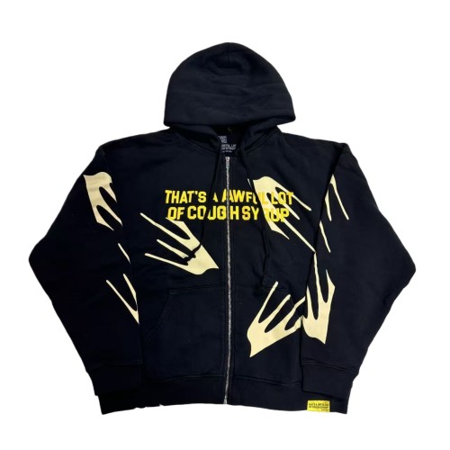 Golden Flying Bird Print Hoodie 28695008