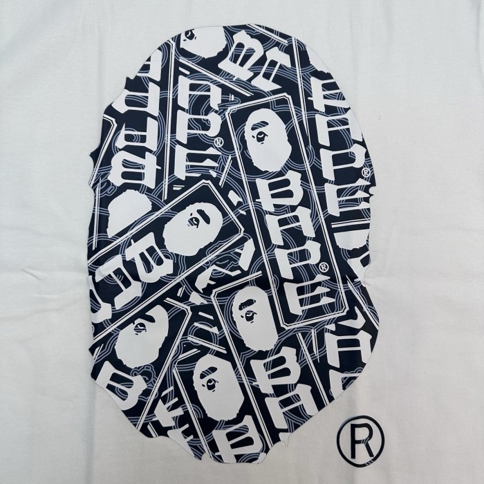 1:1 quality version Ape Man Patchwork Pattern Printed Tee 2 colors 28694971