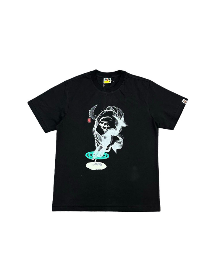 1:1 quality version Mosquito Coil Circle Ape Head Print Tee 2 colors 	 28694942