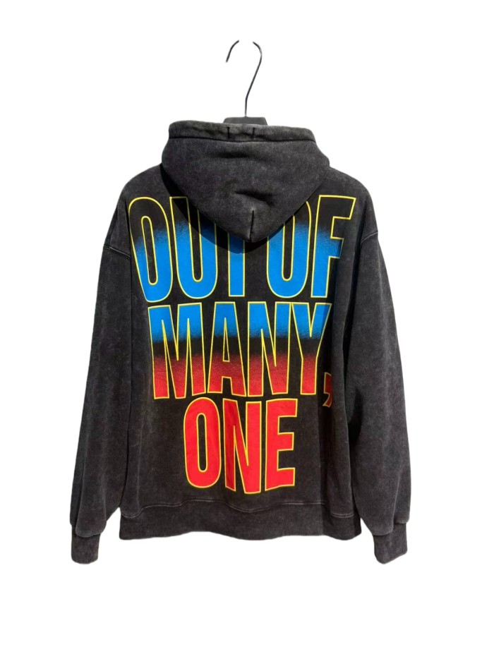 Field Farmer Skull Print Washed Hoodie 2 colors 28696538