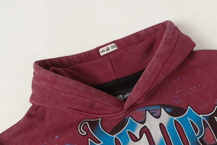 Skeleton Robot Print Washed Hoodie 2 colors 28696536