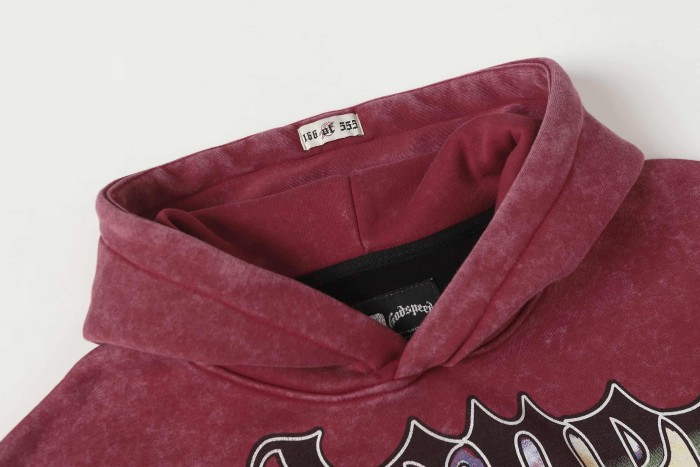 Field Farmer Skull Print Washed Hoodie 2 colors 28696538
