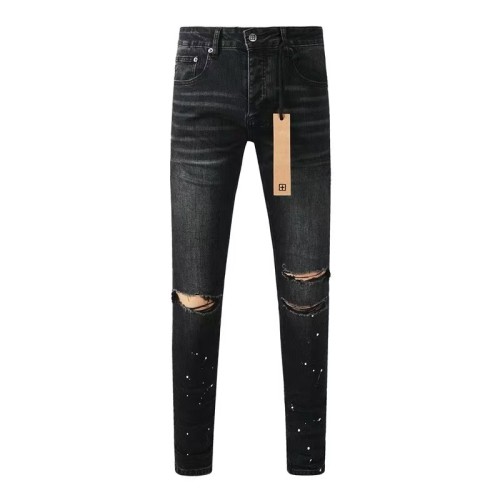 1:1 quality version Knee-hole White Dot Jeans 28700617