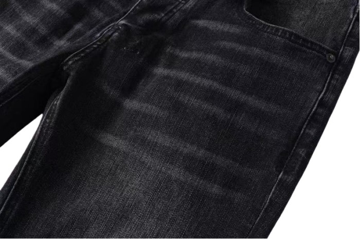 1:1 quality version Knee-hole White Dot Jeans 28700617