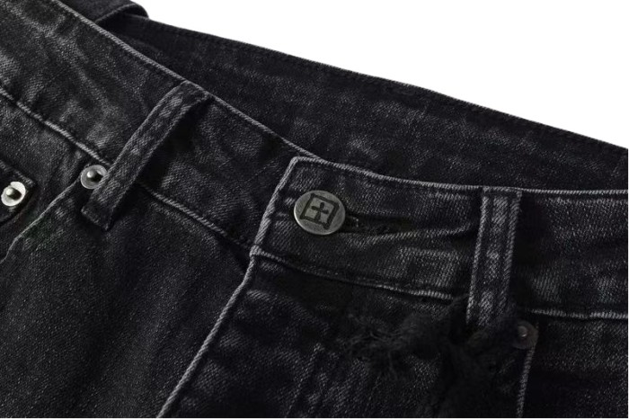 1:1 quality version Knee-hole White Dot Jeans 28700617