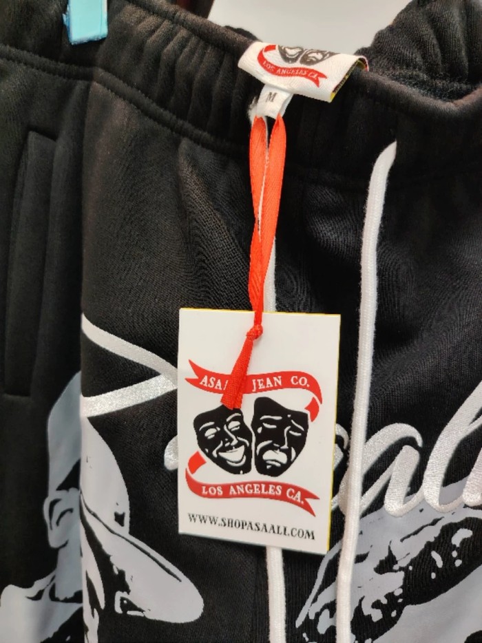 1:1 quality version Portrait Alphabet Printed Fleece-Lined Sweatpants 3 colors 28702219