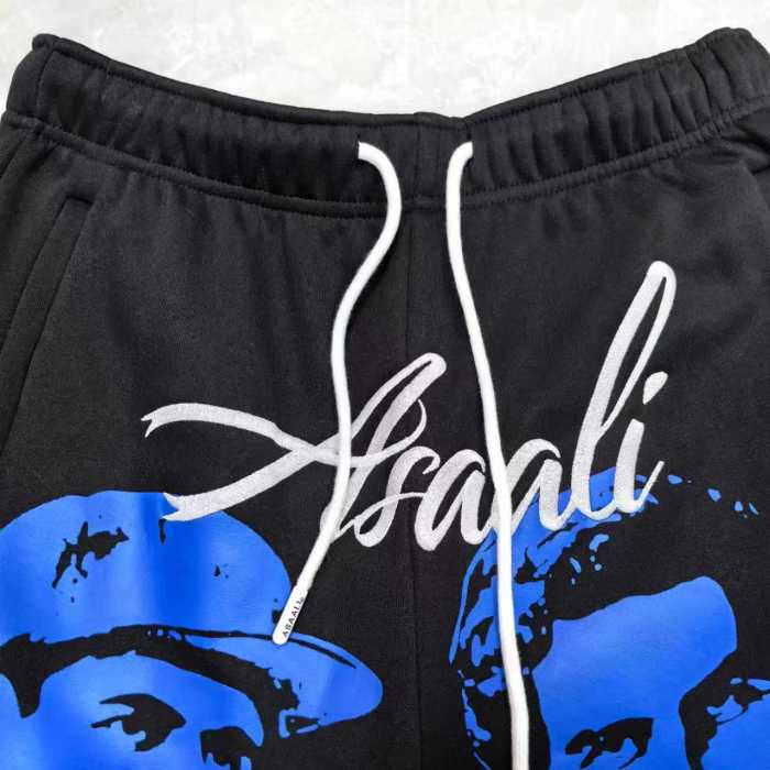 1:1 quality version Portrait Alphabet Printed Fleece-Lined Sweatpants 3 colors 28702219