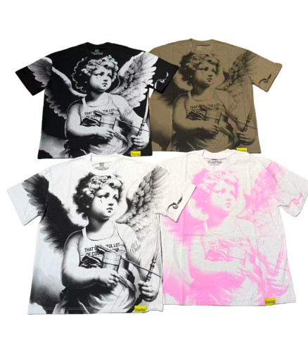 Pink Angel Print Tee 4 colors 28599022