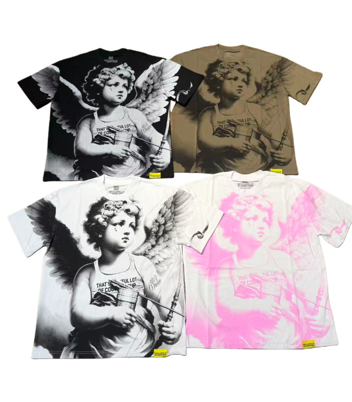Pink Angel Print Tee 4 colors 28599022