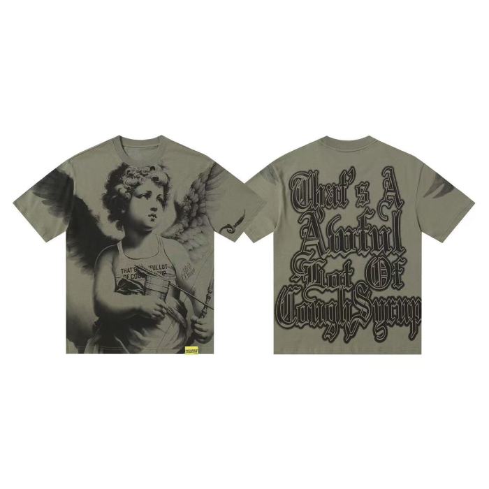 Pink Angel Print Tee 4 colors 28599022