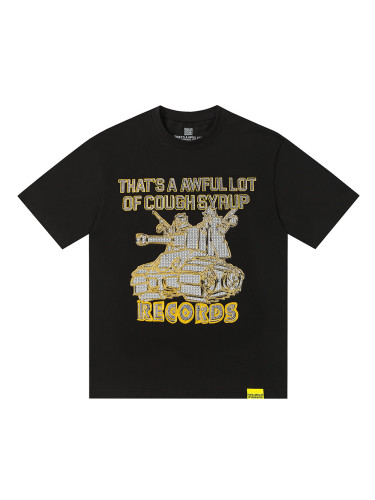 Rhinestone Letter Tank Top Print Tee 28702263