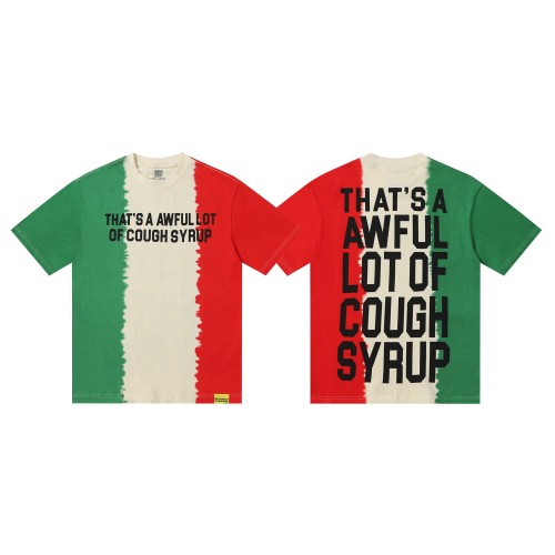 Tri-Color Patchwork Print Tee 2 colors 28703167