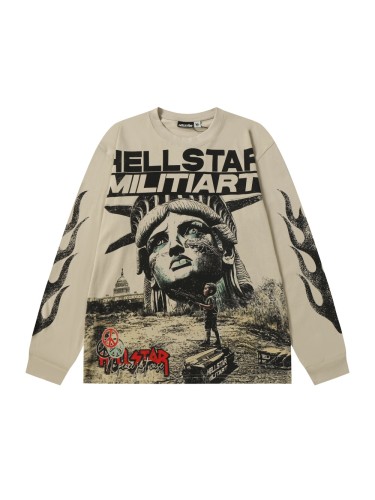 Mechanical Sense Deity Print Long Sleeve T-Shirt 2 colors 28704406